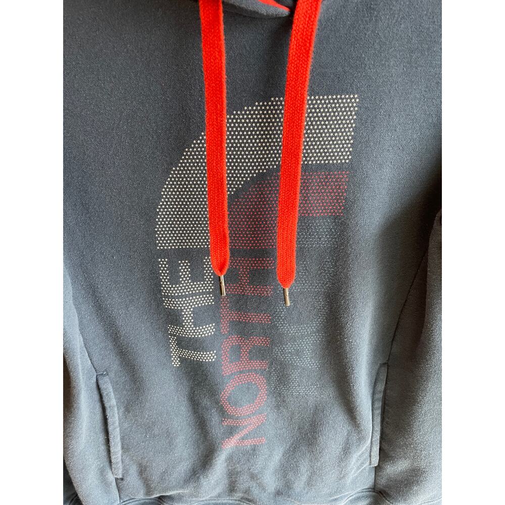 The North Face Women's Medium Pullover Sweatshirt, Hoodie, Blue Large Logo - Picture 4 of 7